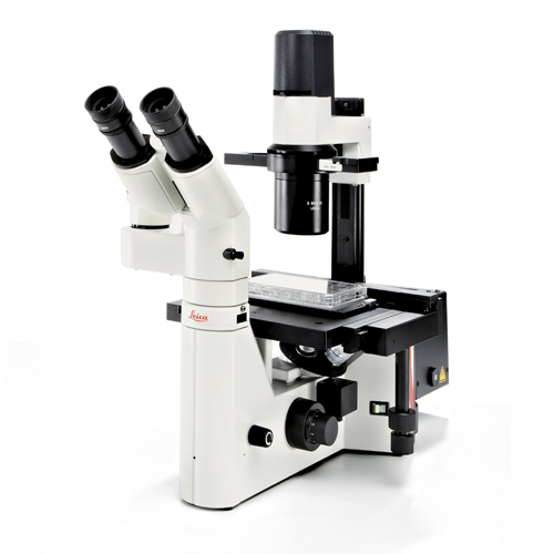 Микроскоп Leica DM IL LED для морфолог.исслед.в компл.с цвет.цифр.камерой и микроманипуляторами, антивибр.поверх.