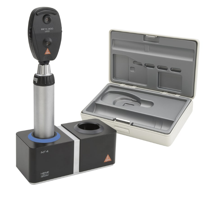 Офтальмоскоп прямой медицинский BETA 200 LED с рукояткой перезаряжаемой BETA TR